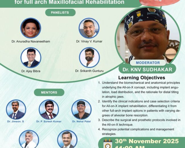 Session #04 - All On 4X Concept and Other Viable Solutions for Full Arch Maxillofacial Rehabilitation